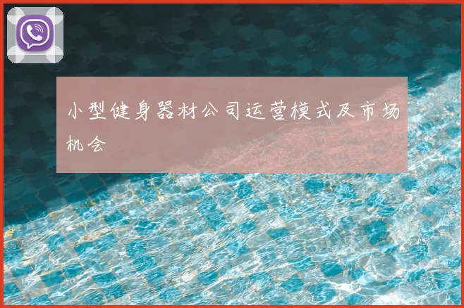 小型健身器材公司运营模式及市场机会